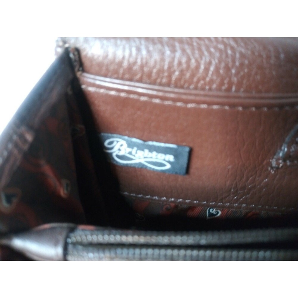 Vintage Brighton Croco Embossed Wallet Organizer Large Brighton Clutch Purse - Picture 5 of 7